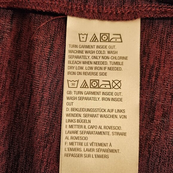 Susan Graver Cardigan tank set top Set Womens 1X Red Pocket Open Long Sleeve - Picture 14 of 14